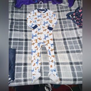 Kids Animal Fleece Footed Pajamas